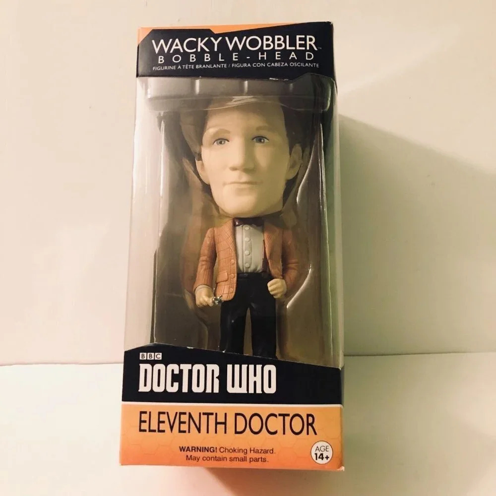 2009 Doctor Who 11th Doctor Wacky Wobbler Bobble Head 7 Inch Figure Funko